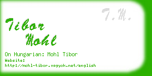 tibor mohl business card